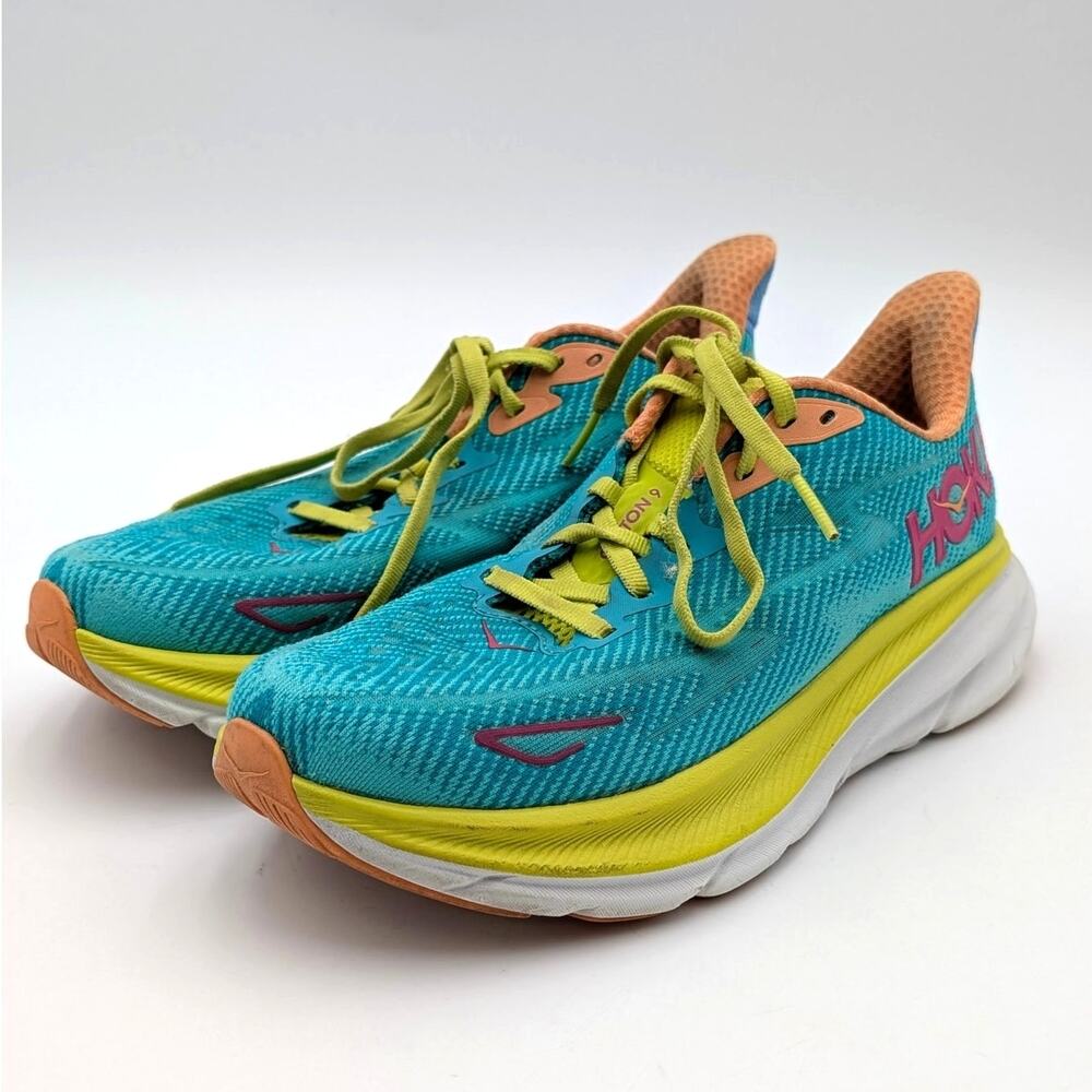 Hoka One One Clifton 9 Women's Running Shoes Ceramic Evening Primrose Size US7B
